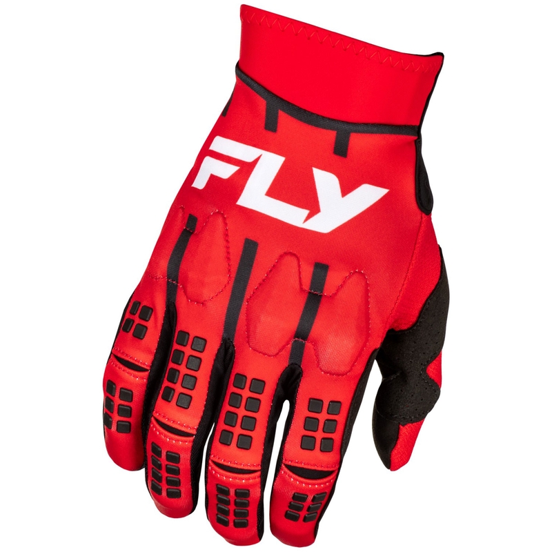 Motokroso pirštinės FLY Racing Evolution DST raudona-balta-juoda