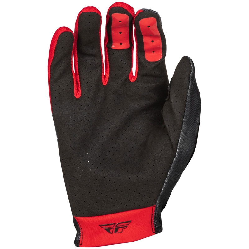 FLY Racing Lite motokroso pirštinės juodos-raudonos