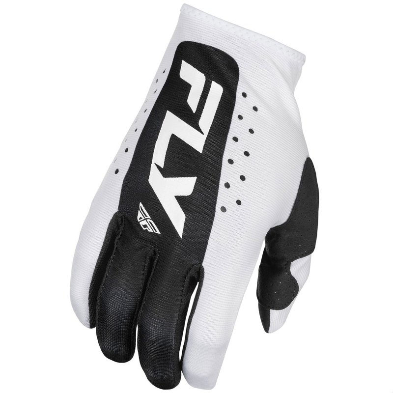 Motokroso pirštinės FLY Racing Lite balta-juoda