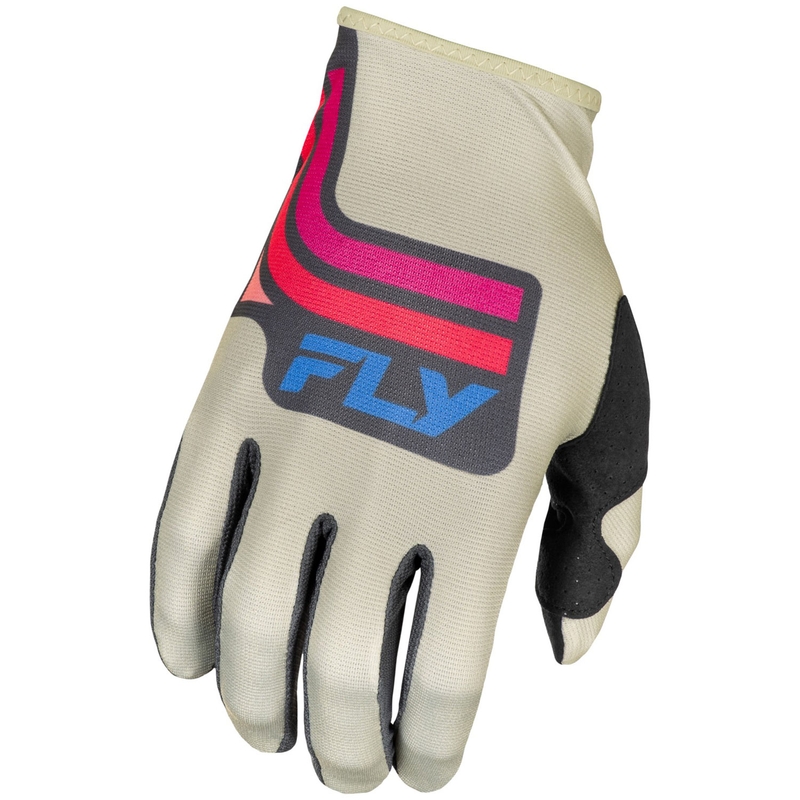 Motokroso pirštinės "FLY Racing Lite" pilkai rausvai mėlynos