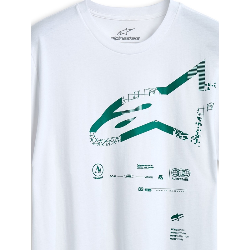 Marškinėliai Alpinestars Geografica CSF white