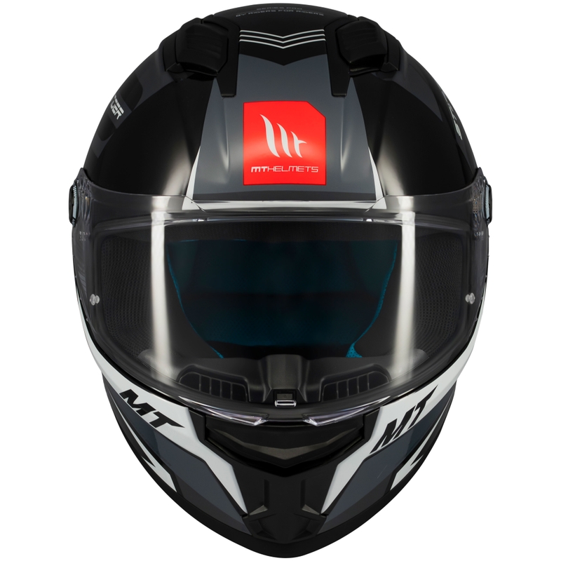 MT Stinger 2 Tron integralus motociklininko šalmas juodai pilkas