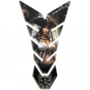 Degalų bako dangtelis Spausdinti Black edition - Lady Pirate