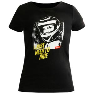 Moteriški MotoZem Girl marškinėliai black