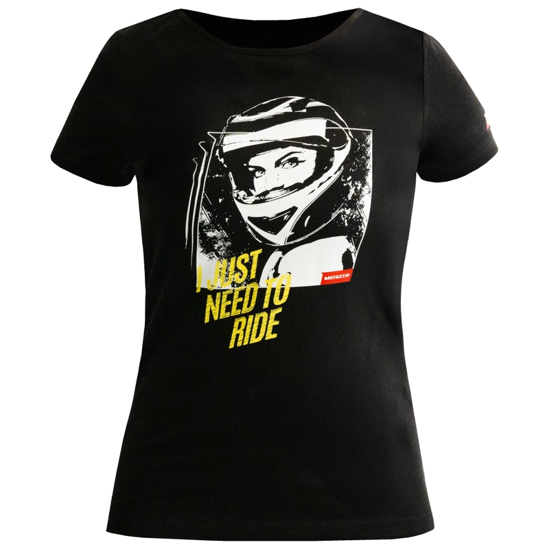 Moteriški MotoZem Girl marškinėliai black