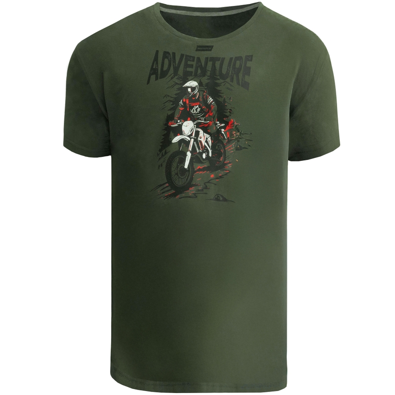 Marškinėliai MotoZem Adventure green