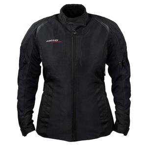 Moterų motociklininko striukė "Roleff Mesh" juoda