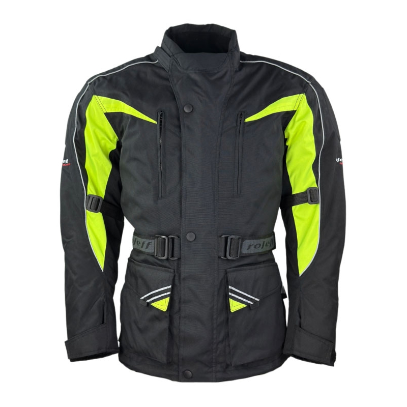Motociklininko striukė Roleff Kodra black-fluo yellow