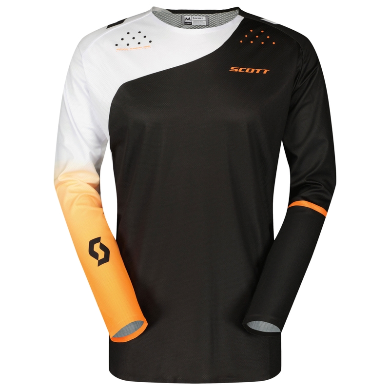 Motokroso marškinėliai SCOTT Podium Pro black-orange