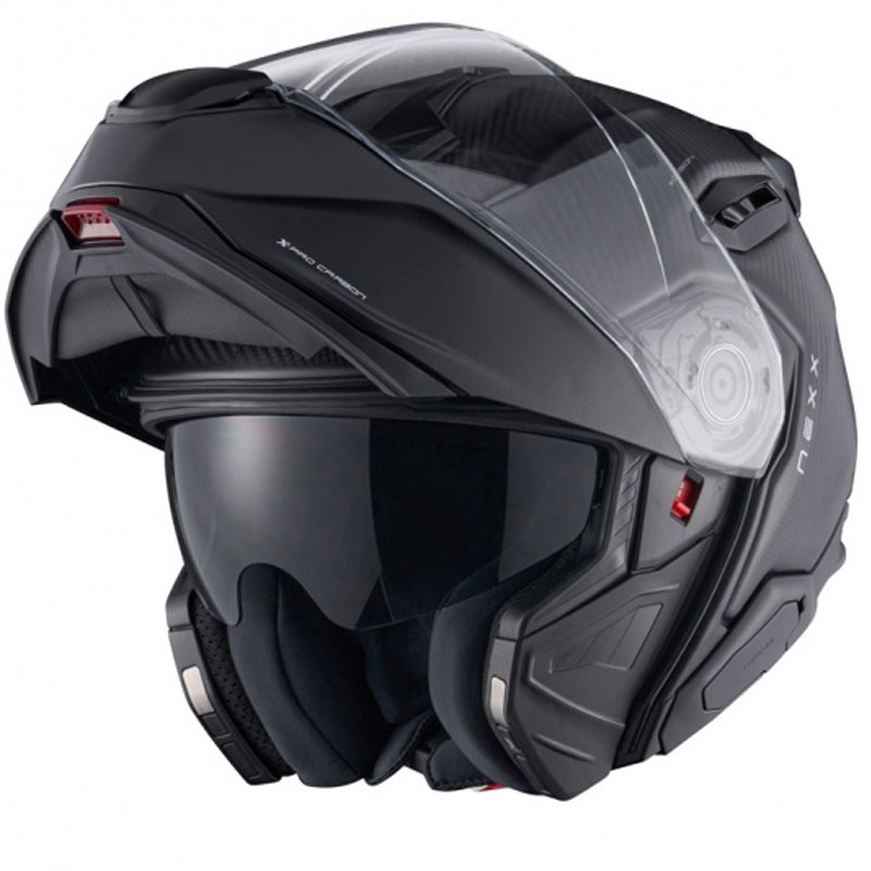 "Nexx X.Lifetour Zero PRO" juodas apverčiamas motociklininko šalmas