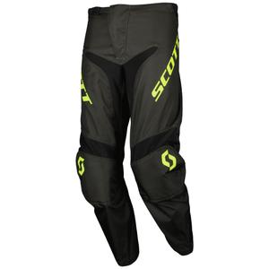 SCOTT Compete motokroso kelnės juoda-fluo geltona