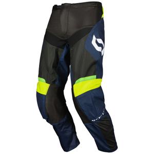 Motokroso kelnės SCOTT EVO Race violetinė-fluo geltona