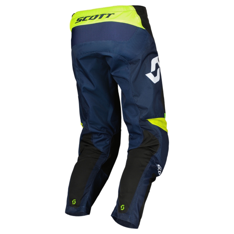 Motokroso kelnės SCOTT EVO Race violetinė-fluo geltona