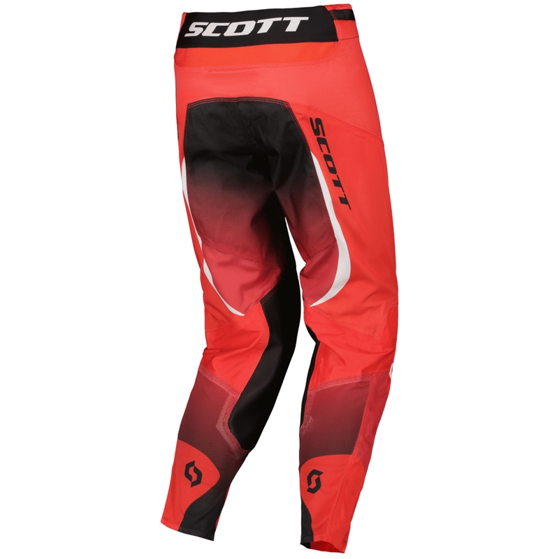 Motokroso kelnės SCOTT Podium PRO raudonos-juodos spalvos