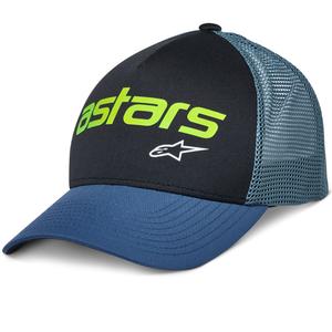 Alpinestars Vital Trucker kepurė juoda-mėlyna-žalia