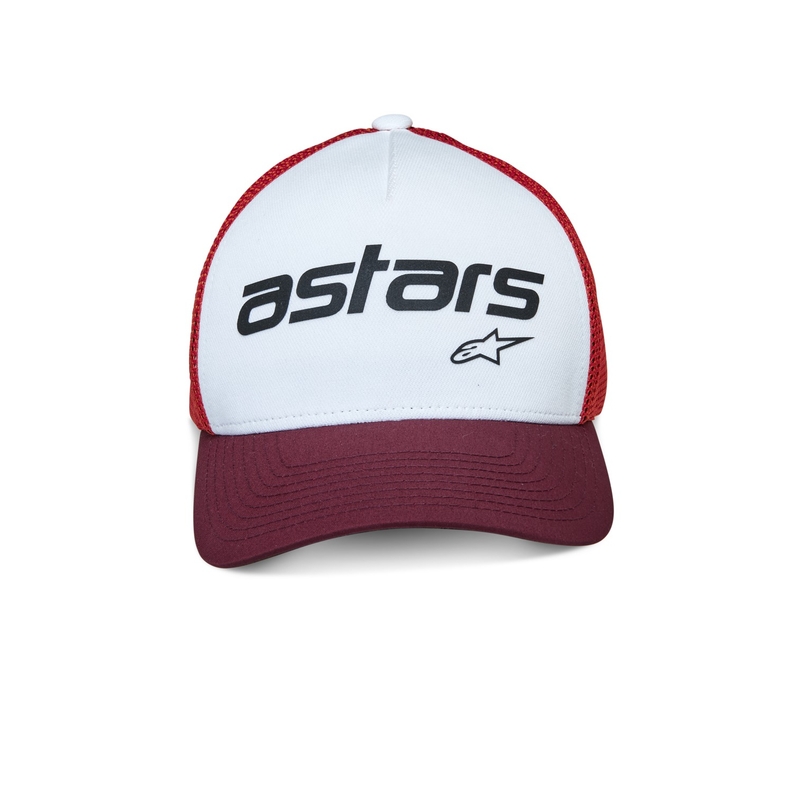 Alpinestars Vital Trucker kepurė balta-ruda-raudona-oranžinė
