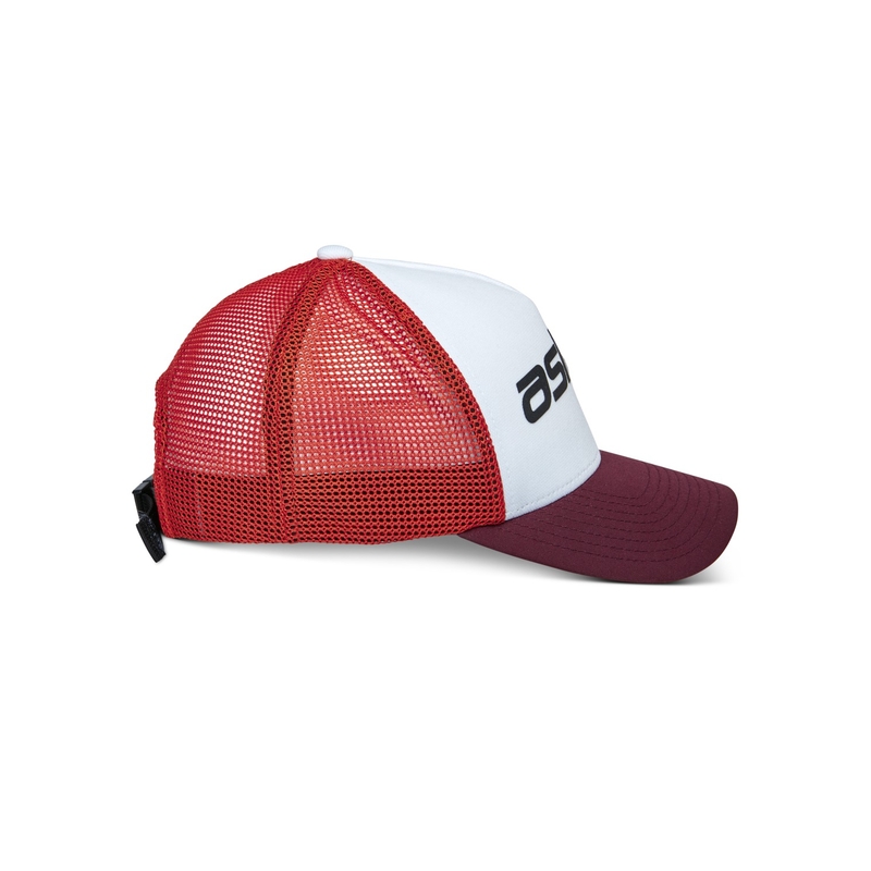 Alpinestars Vital Trucker kepurė balta-ruda-raudona-oranžinė
