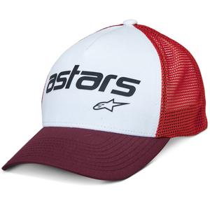 Alpinestars Vital Trucker kepurė balta-ruda-raudona-oranžinė