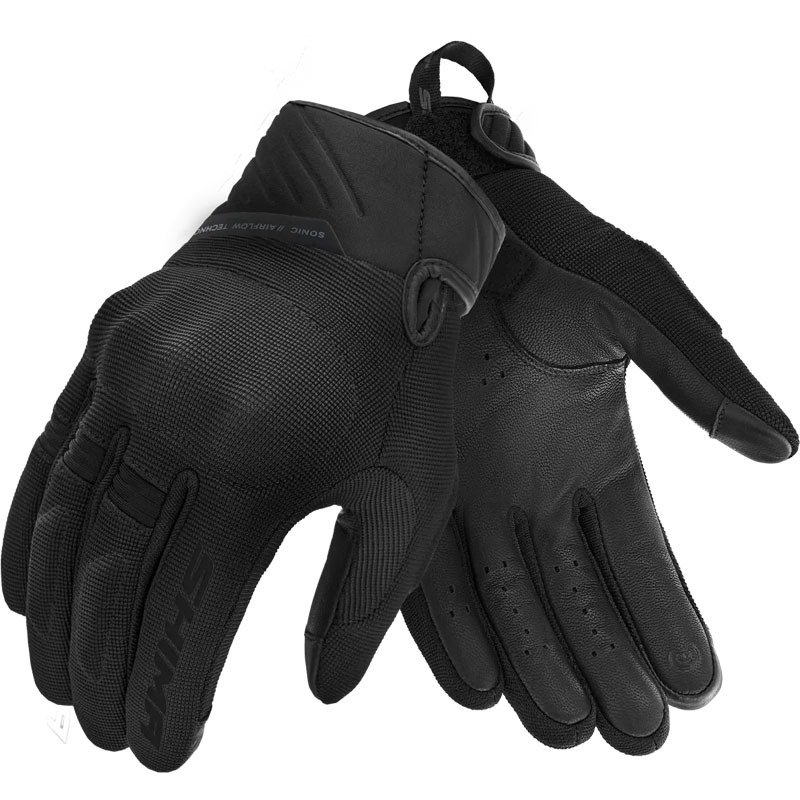 Moteriškos motociklininko pirštinės Shima Sonic black
