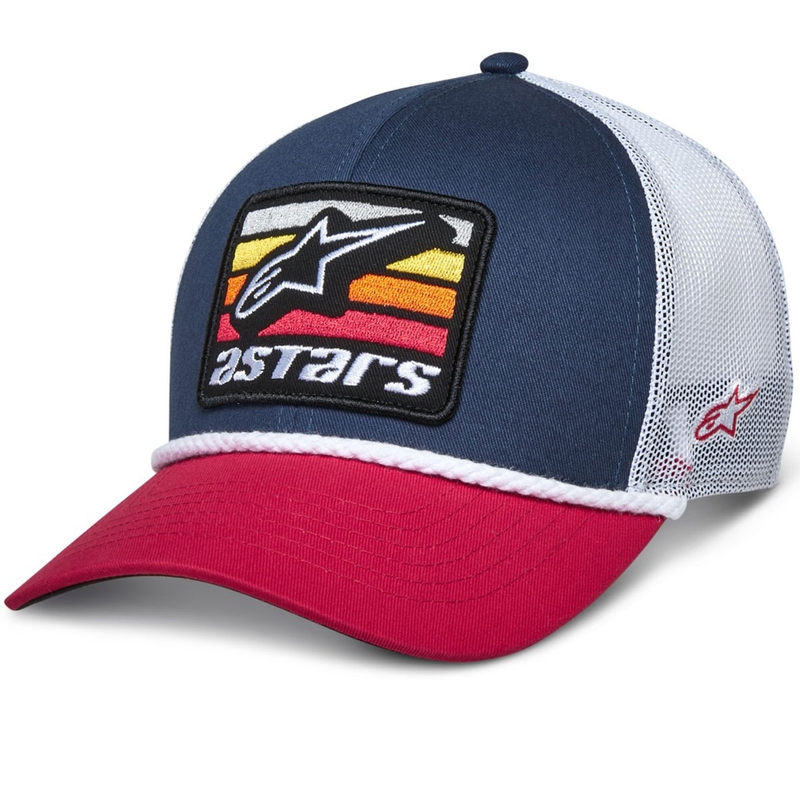 Alpinestars Selica Trucker kepurė mėlyna-raudona-balta