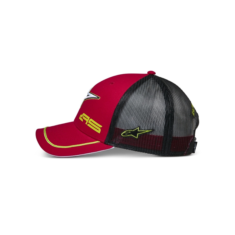Alpinestars Exceed Trucker kepurė raudona ir juoda