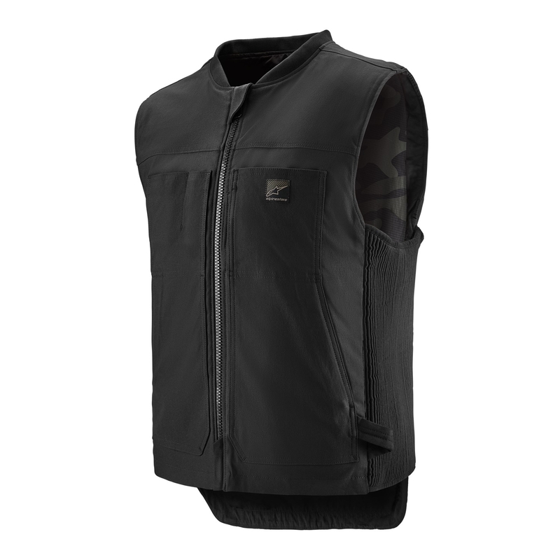 "Alpinestars Tech-Air®3 V2 Canvas" sistemos oro pagalvių liemenė juoda