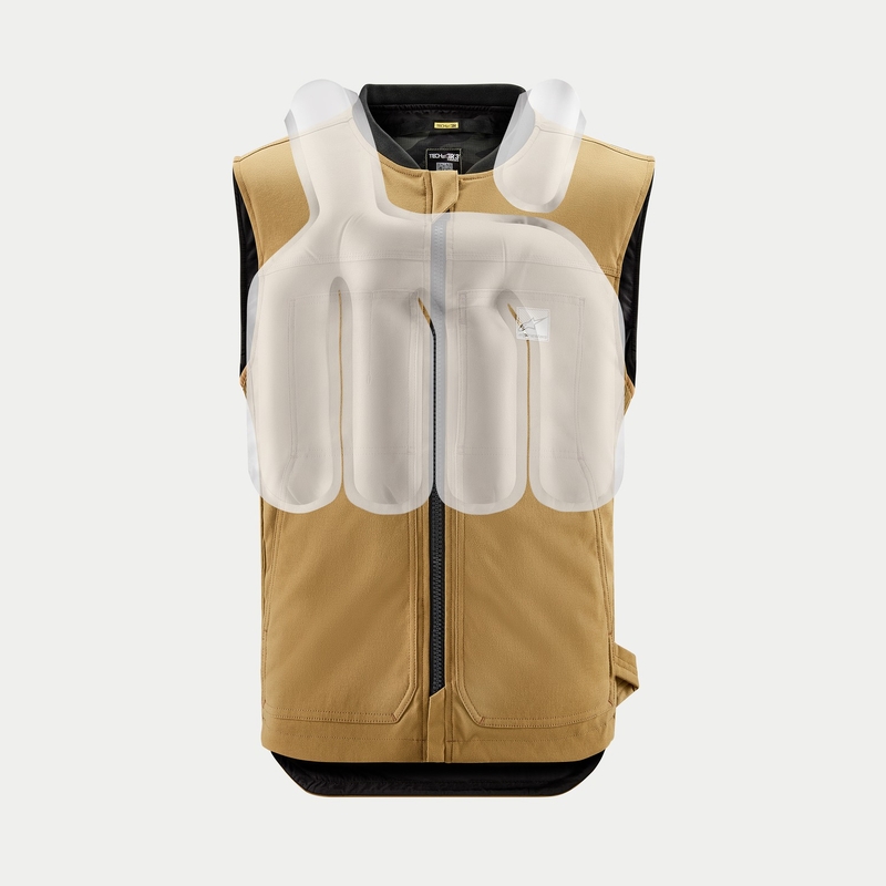 "Alpinestars Tech-Air®3 V2 Canvas" sistemos oro pagalvių liemenė juoda