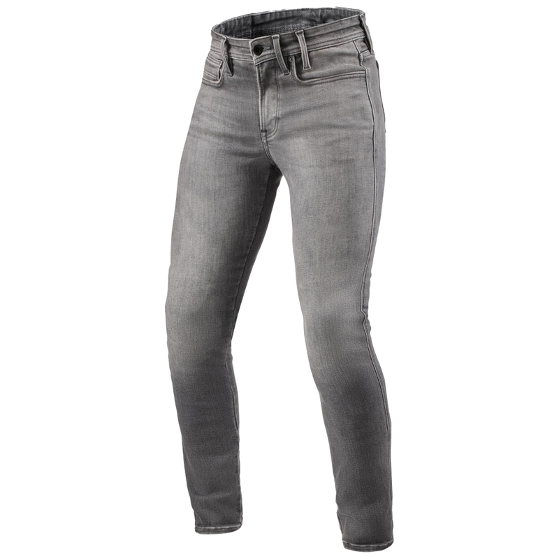 "Revit Piston 3 Skinny Grey Extended Motorcycle Jeans" džinsai