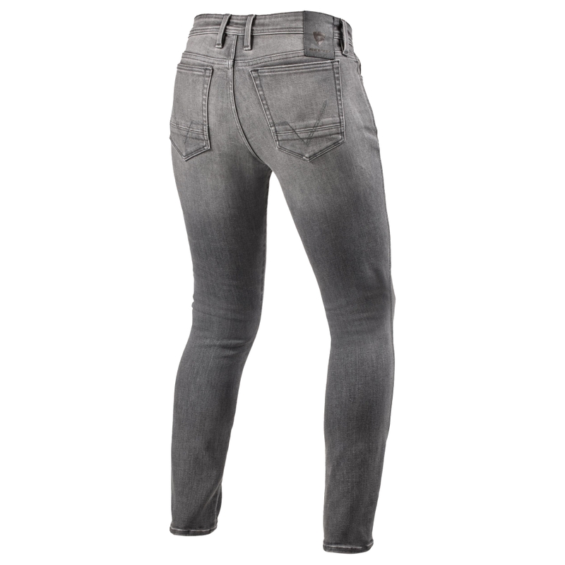 "Revit Piston 3 Skinny Grey Extended Motorcycle Jeans" džinsai