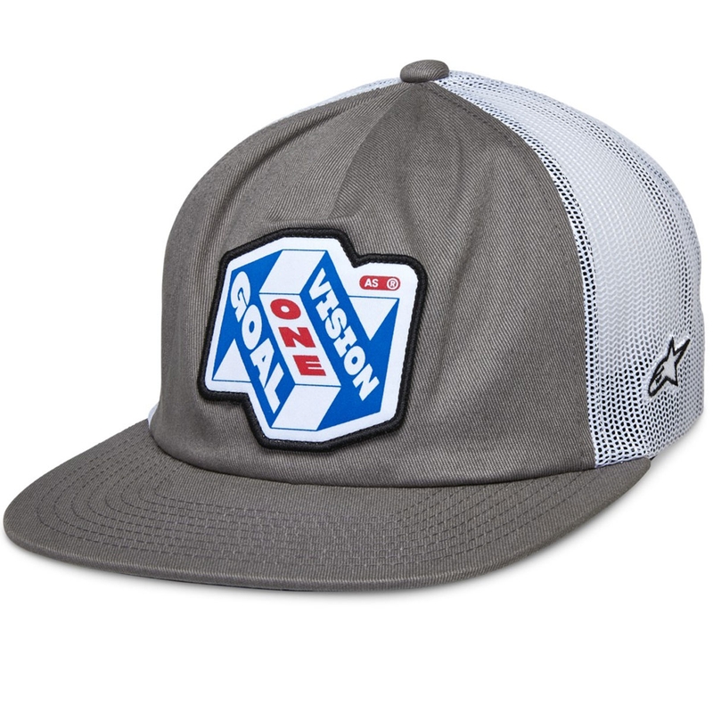Alpinestars That Way Trucker kepurė pilka ir balta