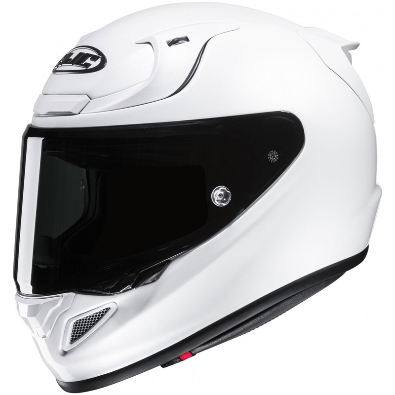 HJC RPHA 12 Solid pearl white integralus motociklininko šalmas