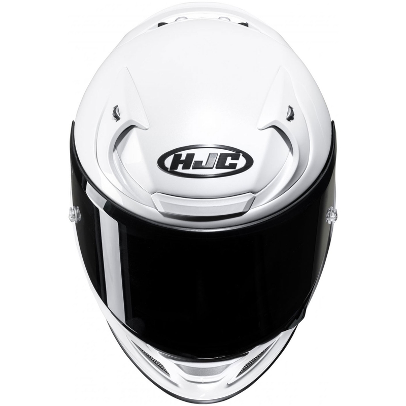 HJC RPHA 12 Solid pearl white integralus motociklininko šalmas