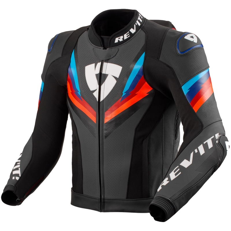 "Revit Quantum 3 Pro" juodai mėlyna motociklininko striukė