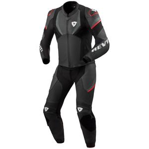 "Revit Beta 2" juodai-antracito spalvos odinis motociklininko kombinezonas