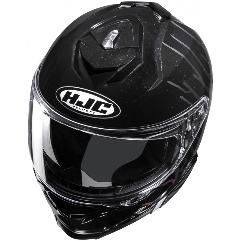 HJC i71 Celos MC5 integralus motociklininko šalmas juodas-violetinis-sidabrinis