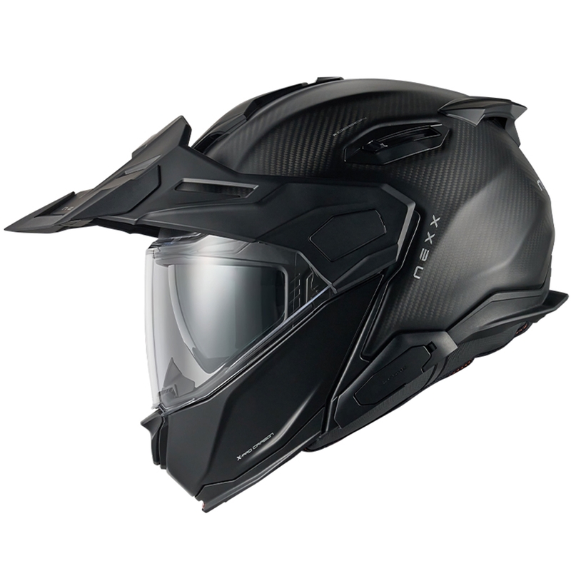 Apverčiamas motociklininko šalmas "Nexx X.Lifecountry Zero PRO" matinės juodos spalvos išpardavimas