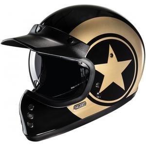 Integruotas motociklininko šalmas HJC V60 Nyx MC9 juodai auksinis