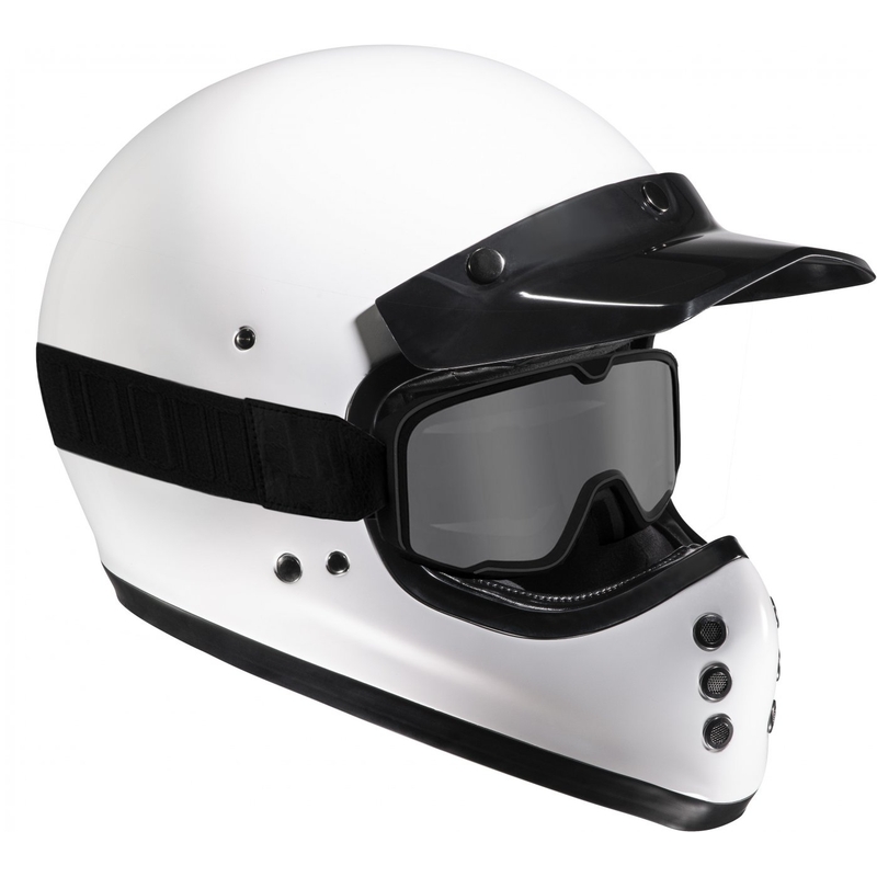 HJC V60 Solid integralinis motociklininko šalmas baltas