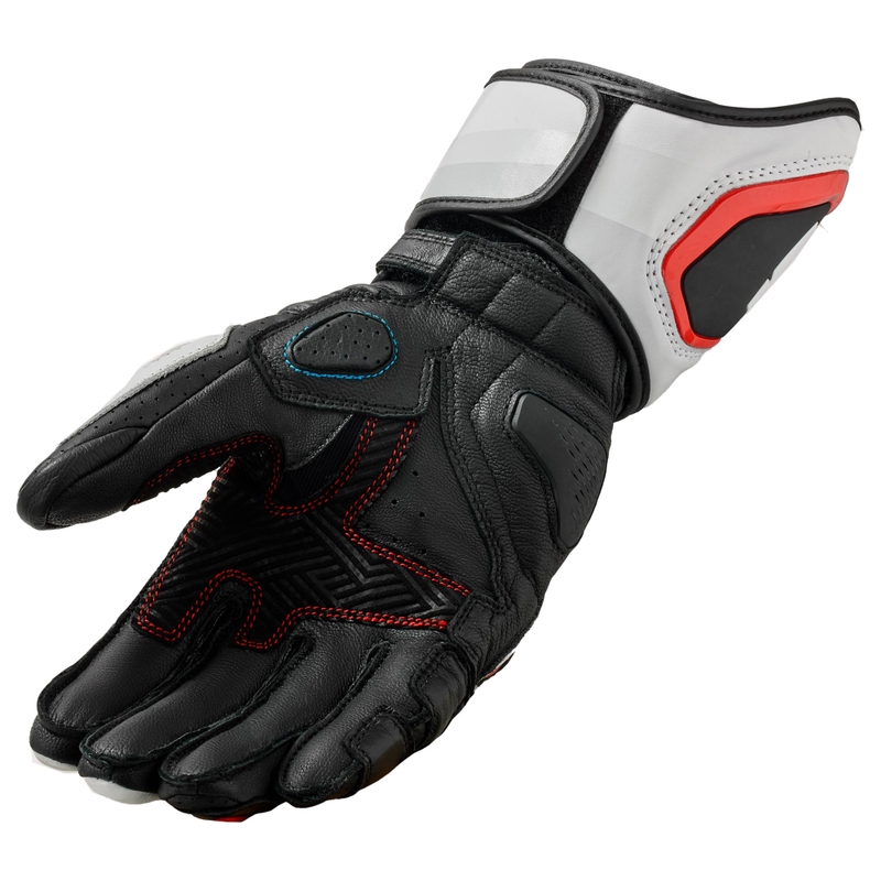 Motociklininko pirštinės Revit Quantum 3 white-fluo red