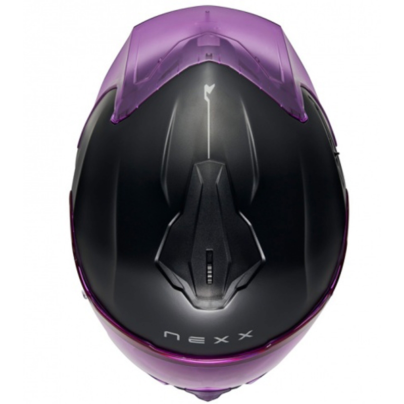 Integruotas motociklininko šalmas NEXX Y.100R Subsonic matinis juodai rožinis
