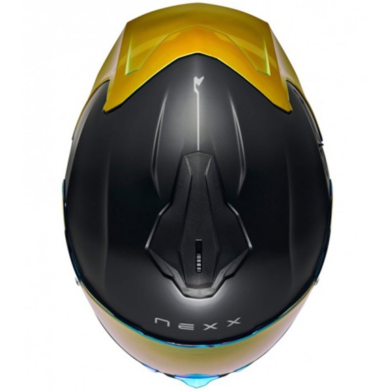 Integruotas motociklininko šalmas NEXX Y.100R Subsonic matinis juodai raudonas