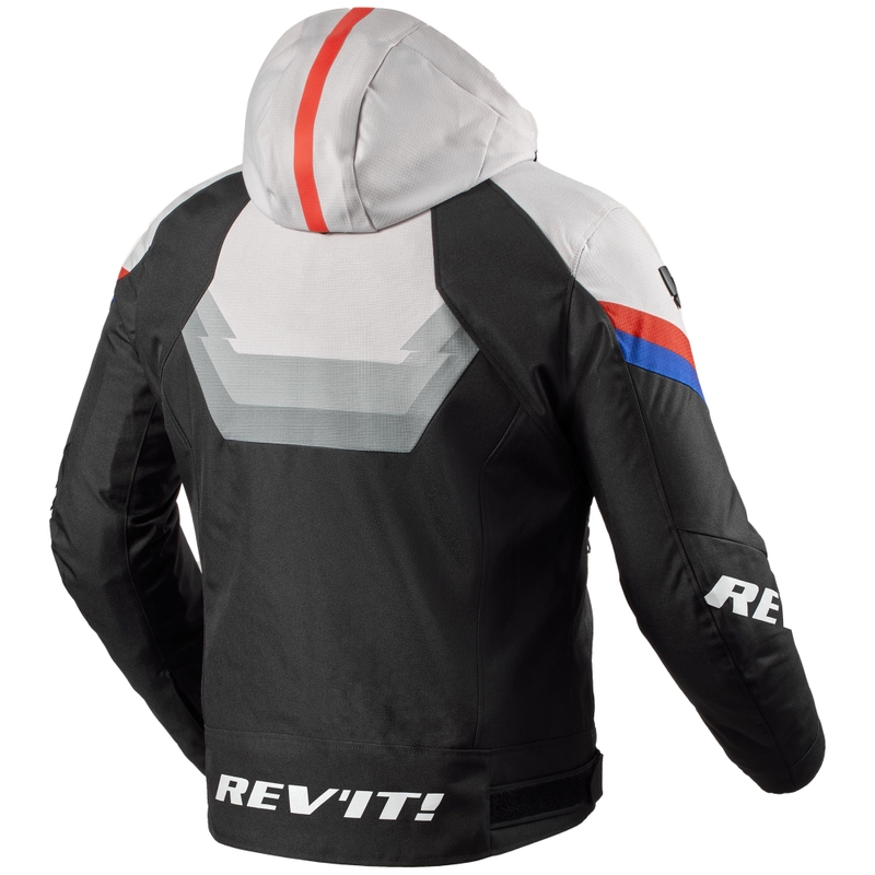Revit Quantum 3 H2O juodos ir šviesiai pilkos spalvos motociklininko striukė