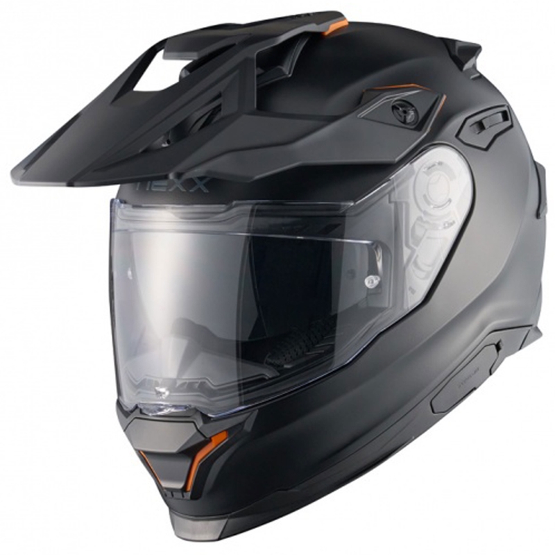 Enduro motociklininko šalmas NEXX Y.TRAVL Plain matinės juodos spalvos