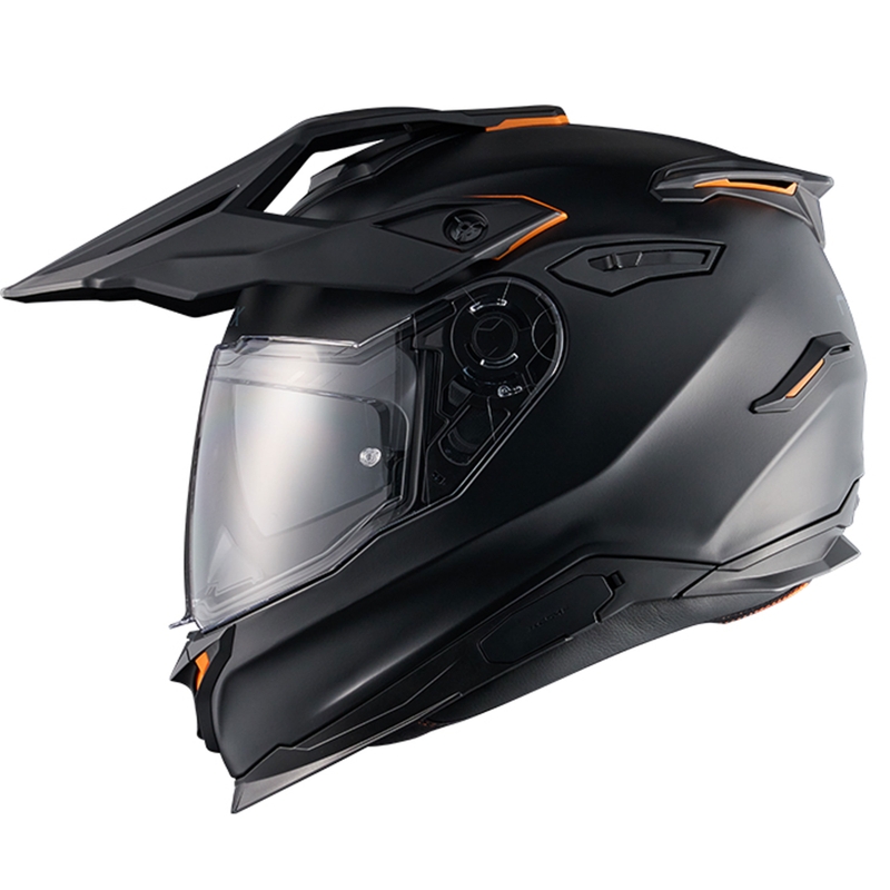Enduro motociklininko šalmas NEXX Y.TRAVL Plain matinės juodos spalvos