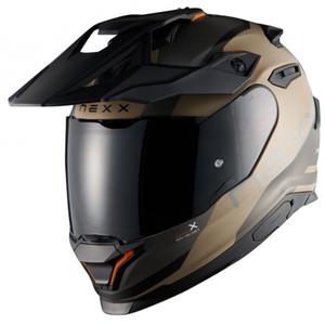 Enduro motociklininko šalmas NEXX Y.TRAVL Quest matinis smėlio juodos spalvos