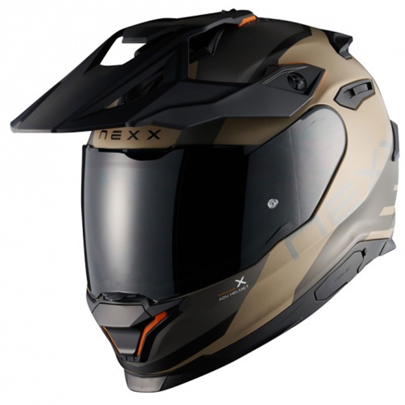 Enduro motociklininko šalmas NEXX Y.TRAVL Quest matinis smėlio juodos spalvos