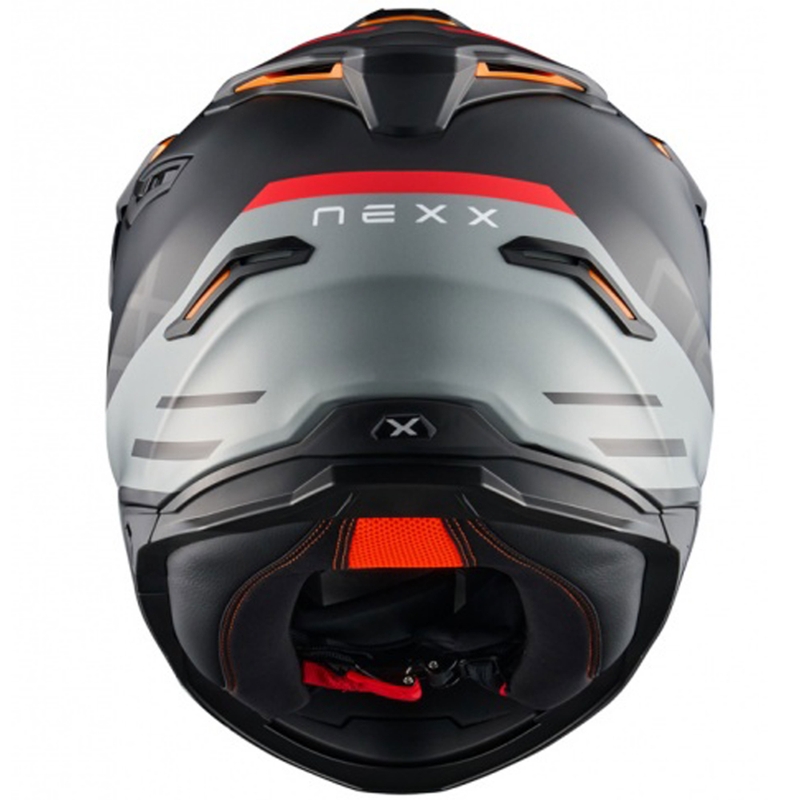 Enduro motociklininko šalmas NEXX Y.TRAVL Quest matinis juodai raudonas