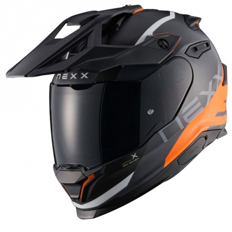 Enduro motociklininko šalmas NEXX Y.TRAVL Quest matinis oranžinis
