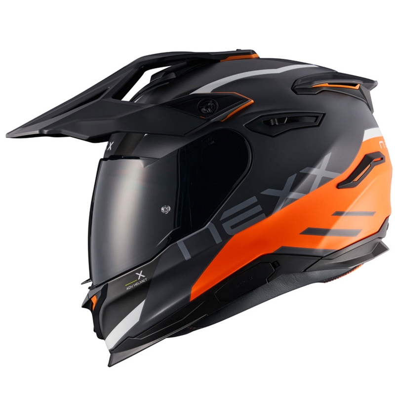 Enduro motociklininko šalmas NEXX Y.TRAVL Quest matinis oranžinis