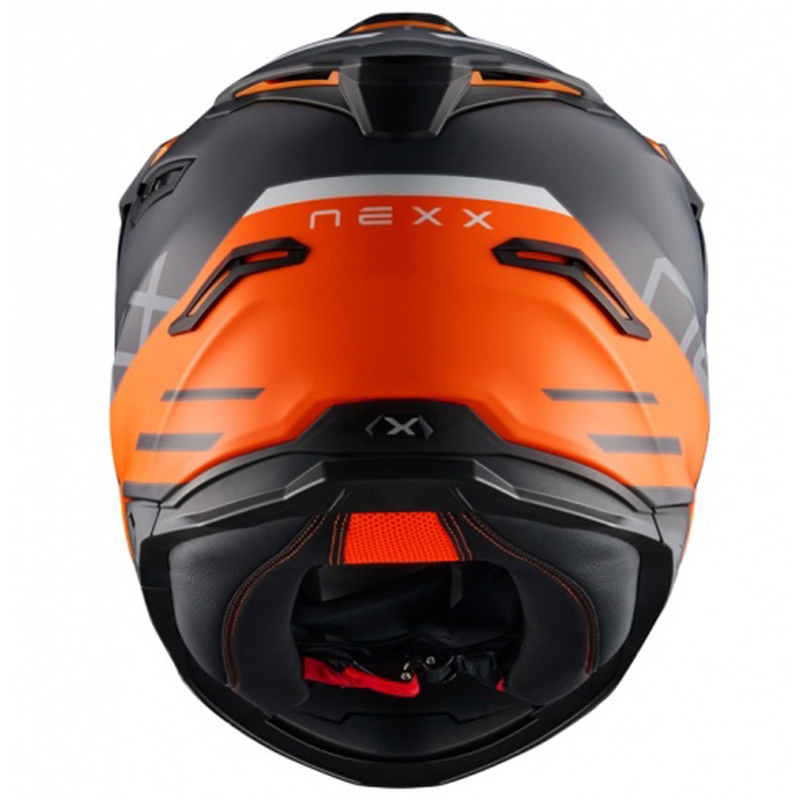 Enduro motociklininko šalmas NEXX Y.TRAVL Quest matinis oranžinis
